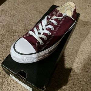 New in Box Maroon Converse